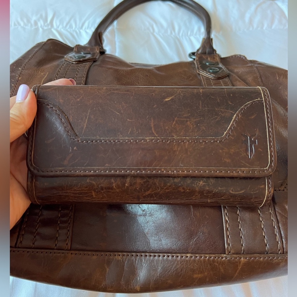 Frye bag and wallet